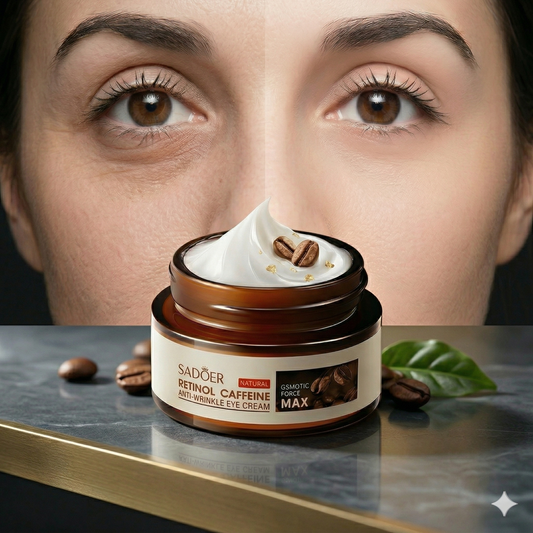 Contorno de ojos en crema SADOER - Retinol + Cafeína